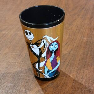 Disney The Nightmare Before Christmas Jack and Sally Tumbler Mug glass